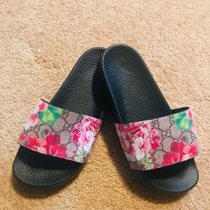 Gucci Slides-Floral